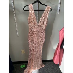 Peach/Gold Sequin Dress
